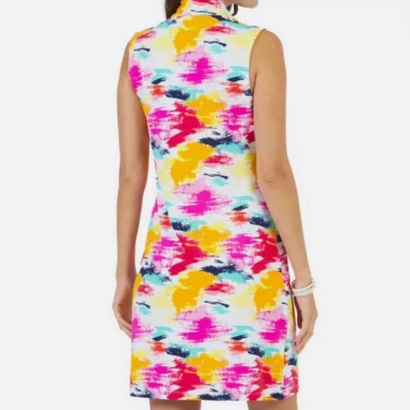 IBKUL Matilda Hot Pink Multi Collared Ruffled Mini‎ Dress - Picture 2 of 11